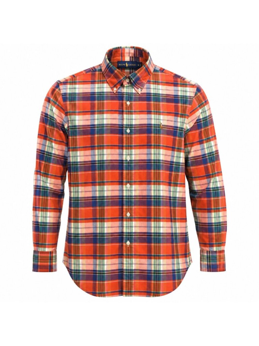 Ralph Lauren Men’s Medium Multicolor Plaid Button Down Shirt Pony Logo Classic F